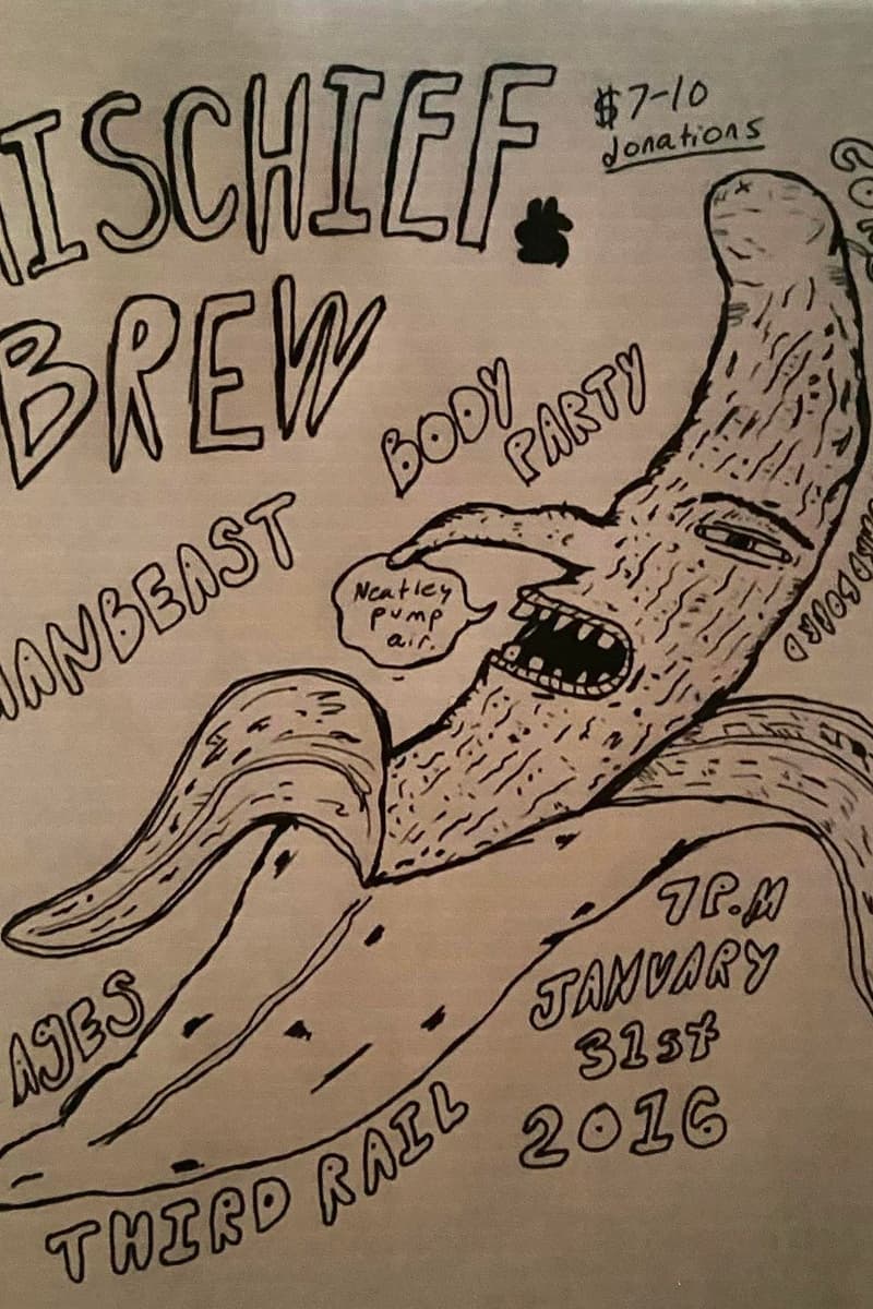Manbeast, Mischief Brew, Body Party, Neatley Pump Air - at Third Rail - Allentown, PA - Jan 31, 2016