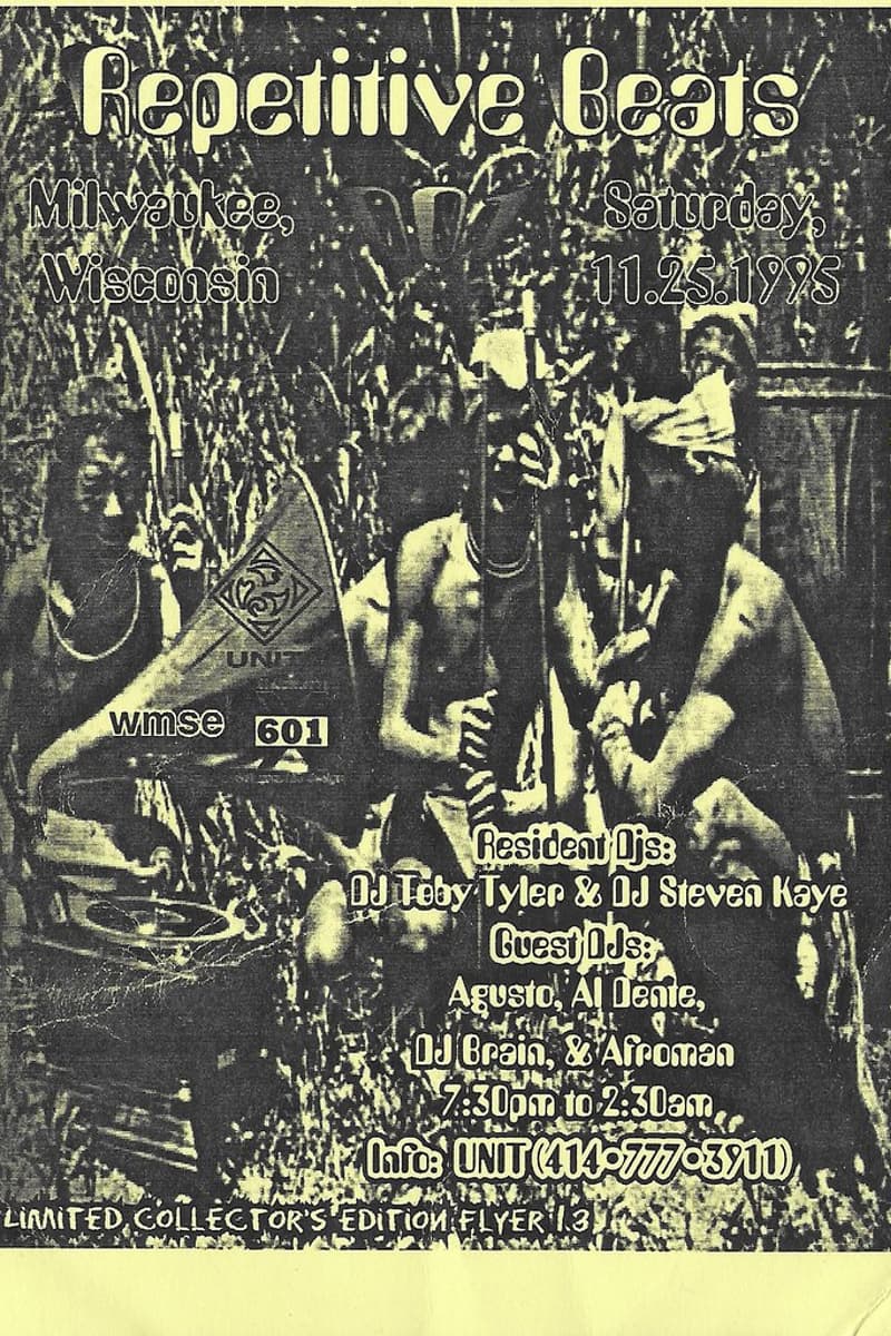 DJ Steven Kaye, Al Dente, DJ Brain, afroman, Agusto - at UNIT - Milwaukee, WI - Nov 25, 1995