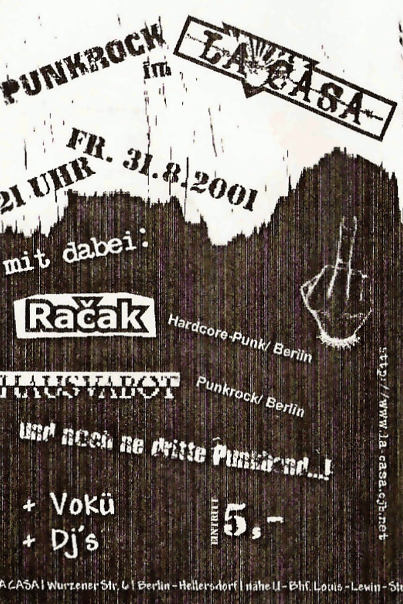 djs, Račak, Hausvabot - at La Casa - Berlin-Hellersdorf - Aug 31, 2001