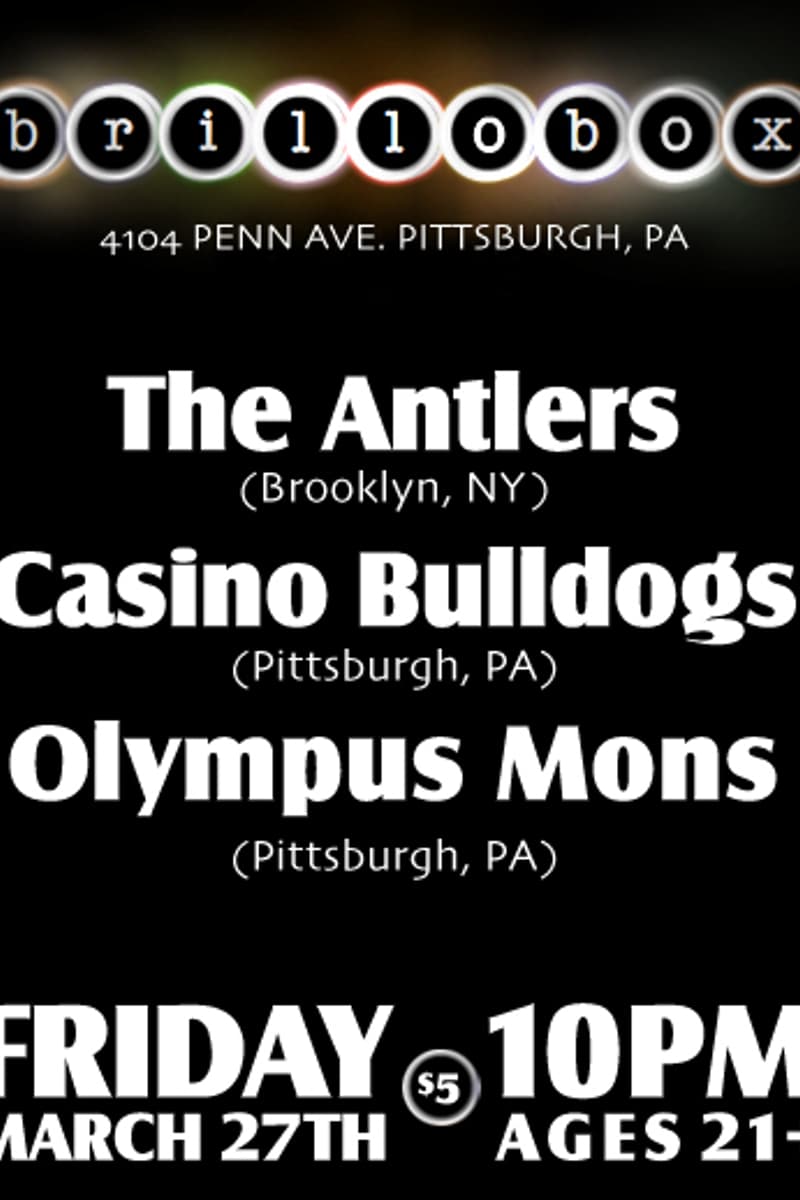 Casino Bulldogs, Olympus Mons, The Antlers - at Brillobox - Pittsburgh, PA - Mar 27, 2009