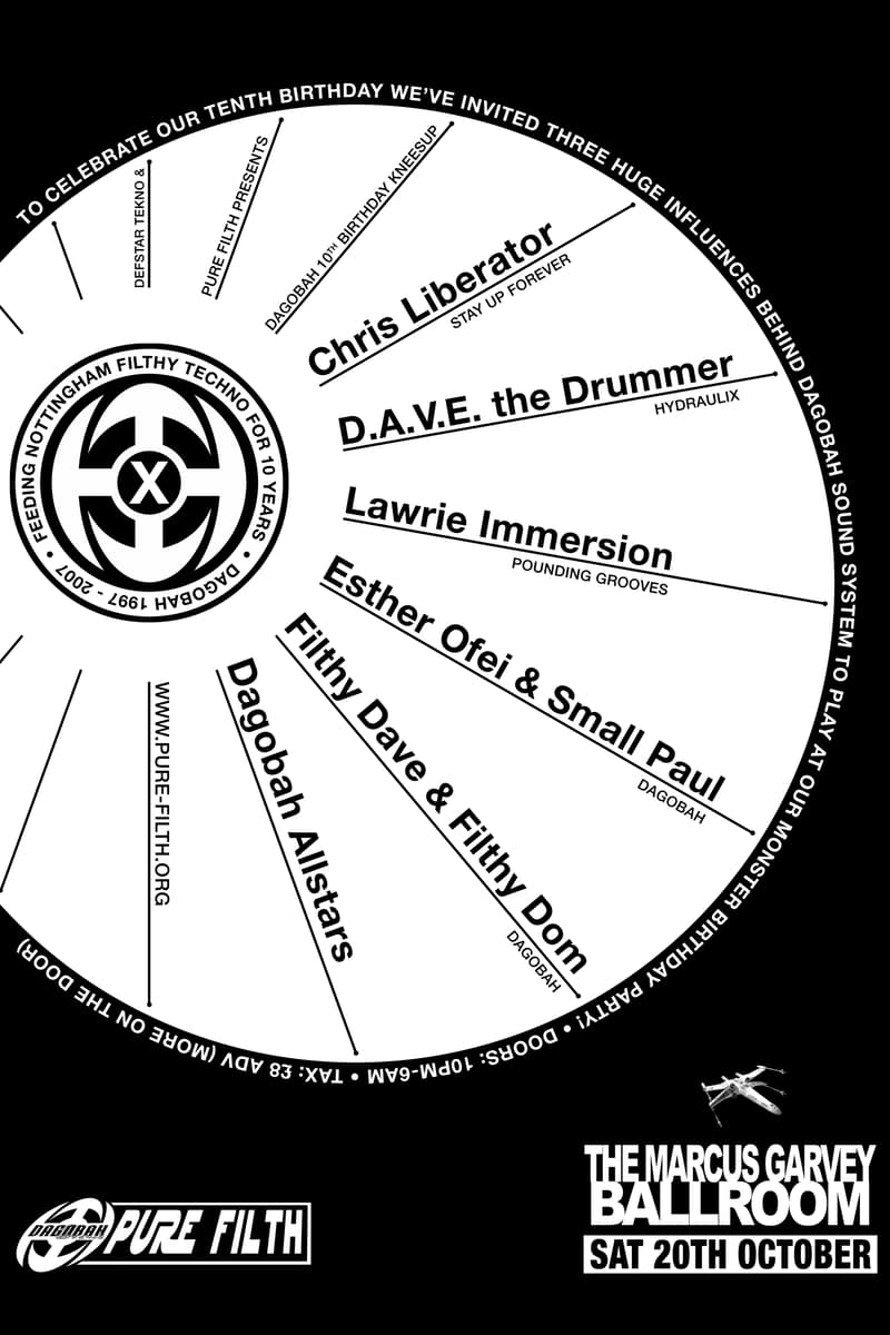 Esther Ofei & Small Paul, Chris Liberator, Lawrie Immersion, Filthy Dave & Filthy Dom, Dagobah Allstars - at The Marcus Garvey Ballroom - Nottingham - Oct 20, 2007