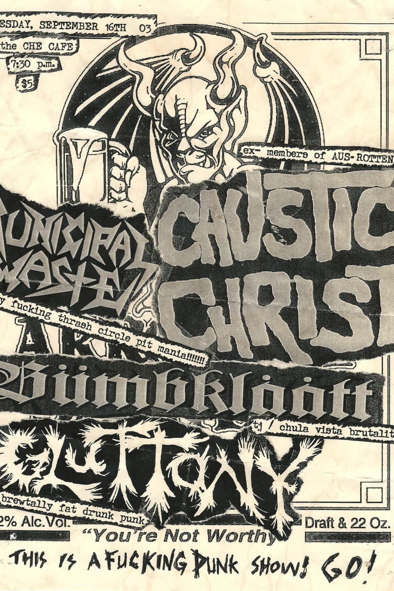 Gluttony, Caustic Christ, Municipal Waste, Bümblklaüff - at The Che Cafe - San Diego, CA - Sep 16, 2003