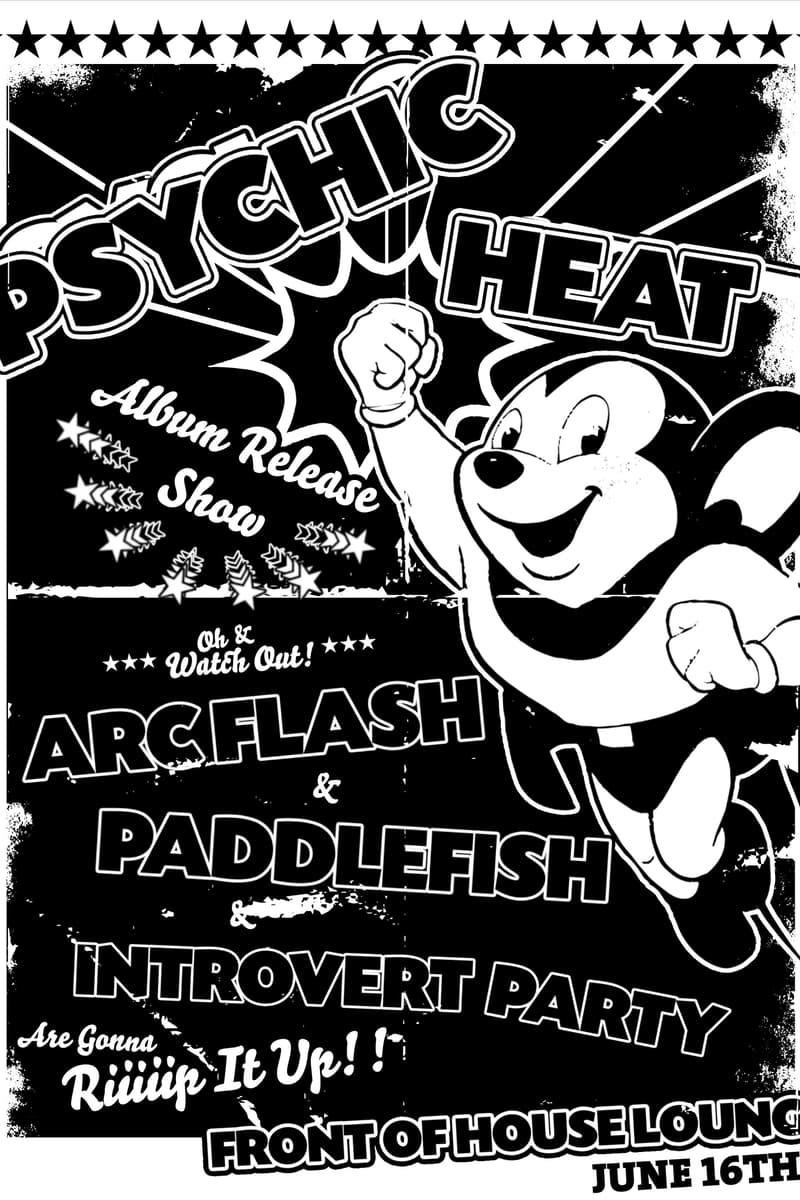 Arc Flash, Introvert Party, Paddlefish, Psychic Heat - at Front of House Lounge