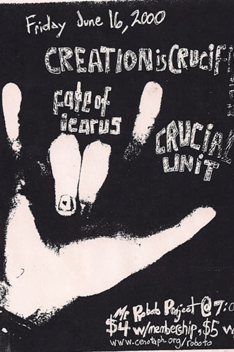 Creation is Crucifixion, Fate of Icarus, Crucial Unit - at Mr. Roboto Project - Pittsburgh, PA - Jun 16, 2000