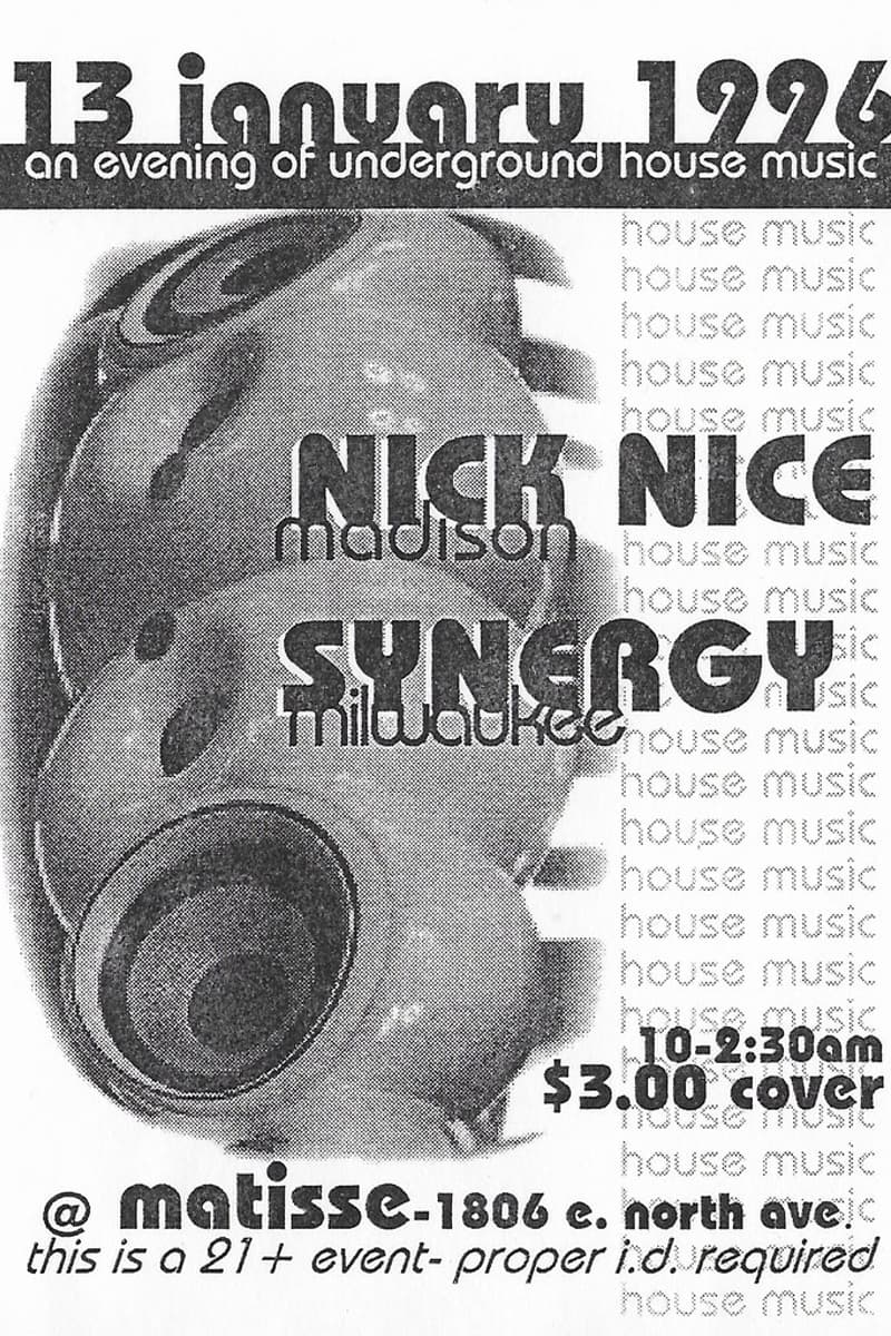 Nick Nice, Synergy - at Matisse - Milwaukee, WI - Jan 13, 1996