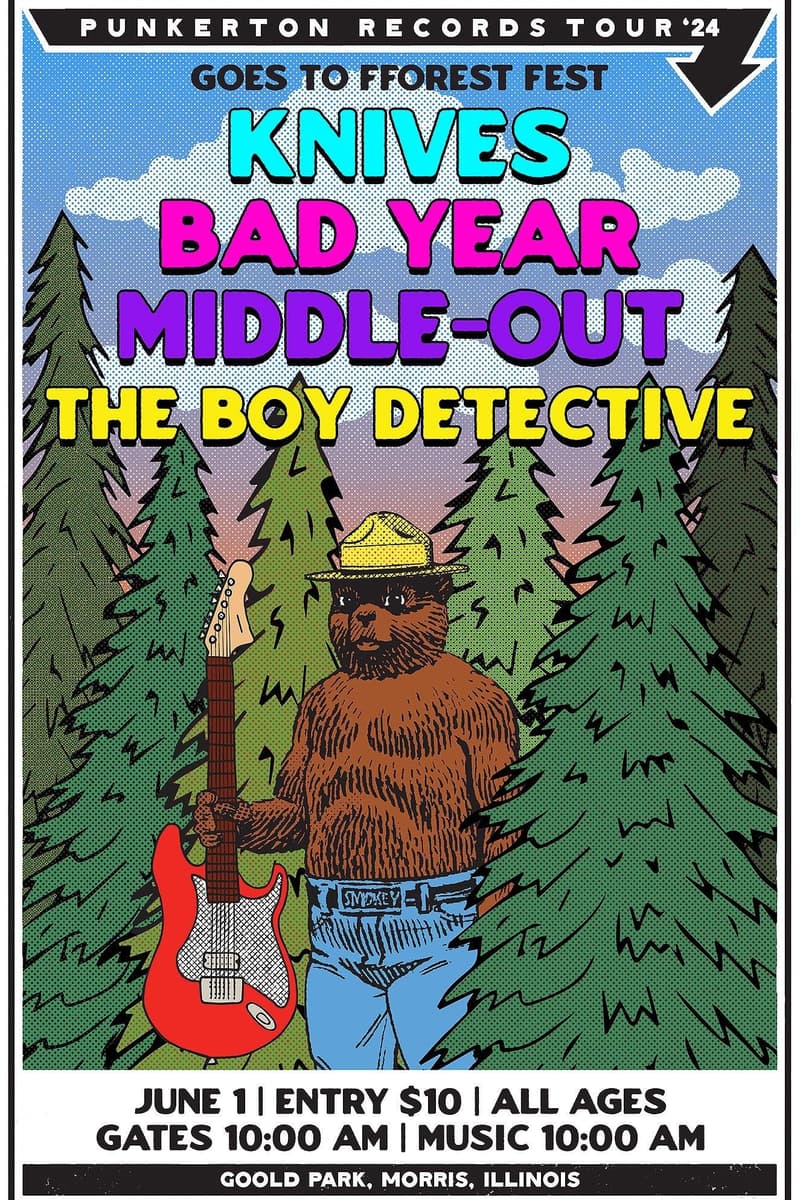 Middle-Out, Knives, The Boy Detective, Bad Year - at Goold Park - Morris, IL - Jun 1, 2024