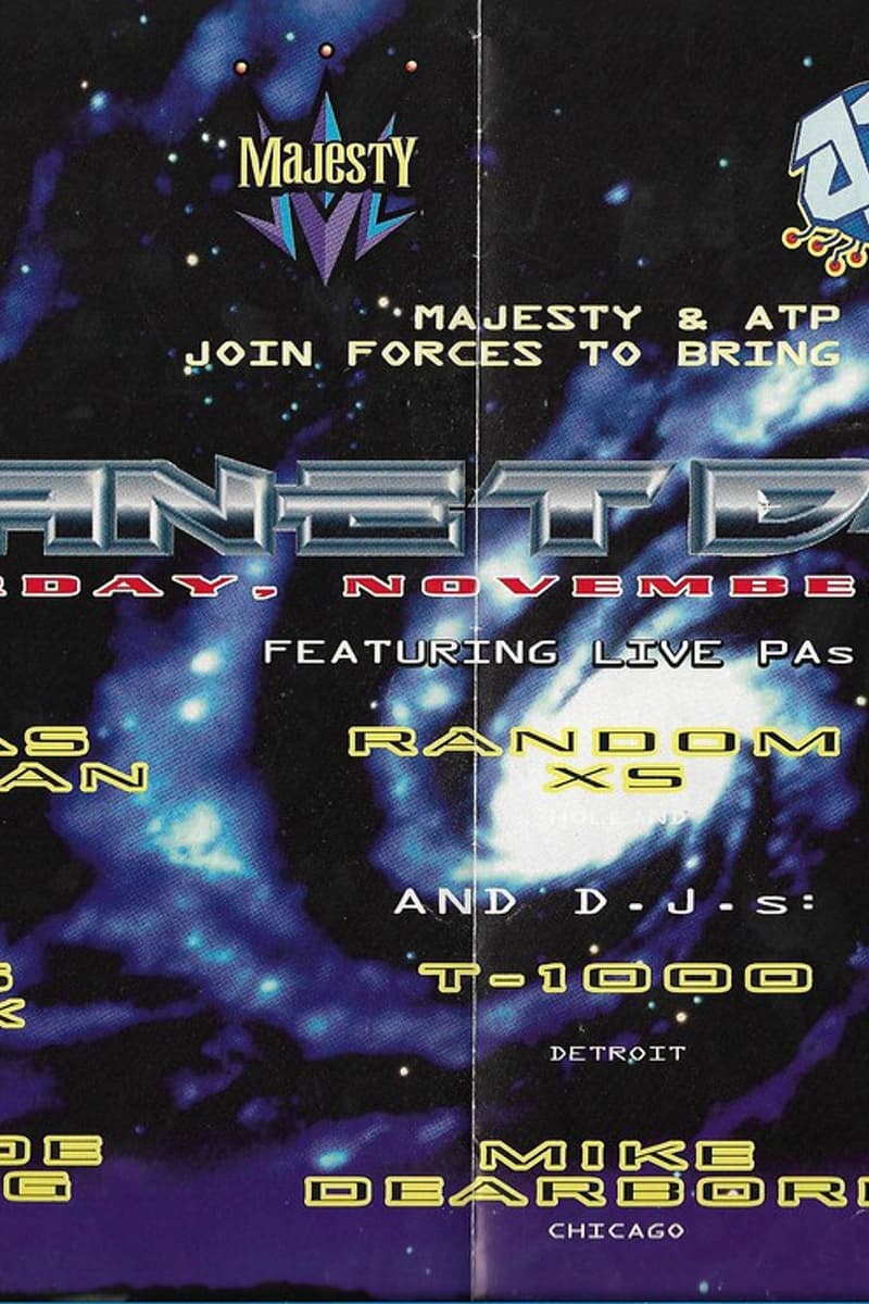 Miss Djax, Mike Dearborn, T-1000, Claude Young, Random XS - at Planet DJax - Nov 11, 1995