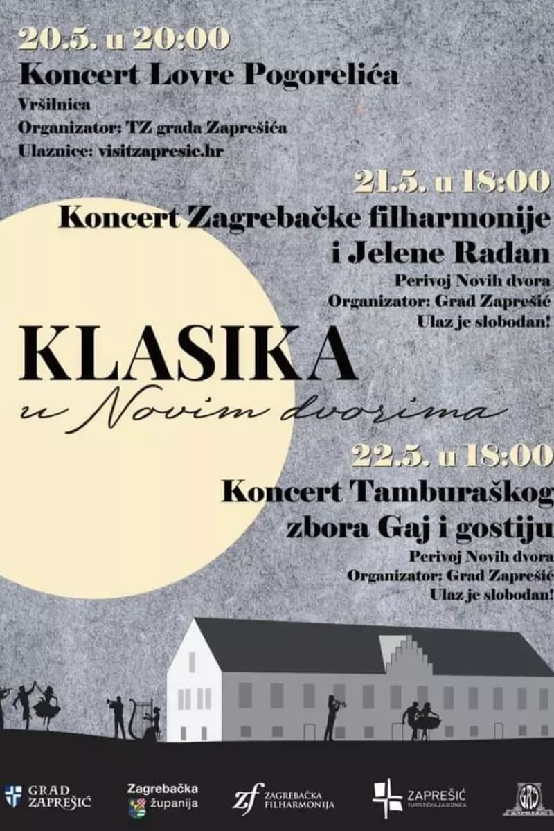 Jelena Radan, Lovro Pogorelić, Zagrebačka filharmonija, Tamburaški zbor Gaj - at Vršilnica / Perivoj Novih dvora - Zaprešić - May 20, 2025