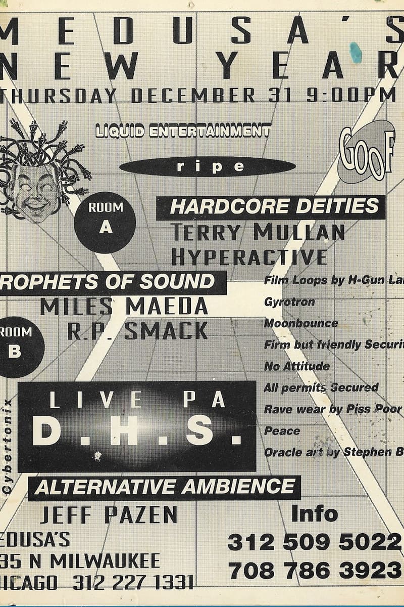 Terry Mullan, Jeff Pazen, Miles Maeda, Liquid Entertainment, Prophets of Sound - at Medusa's - Chicago, IL - Dec 31, 1992