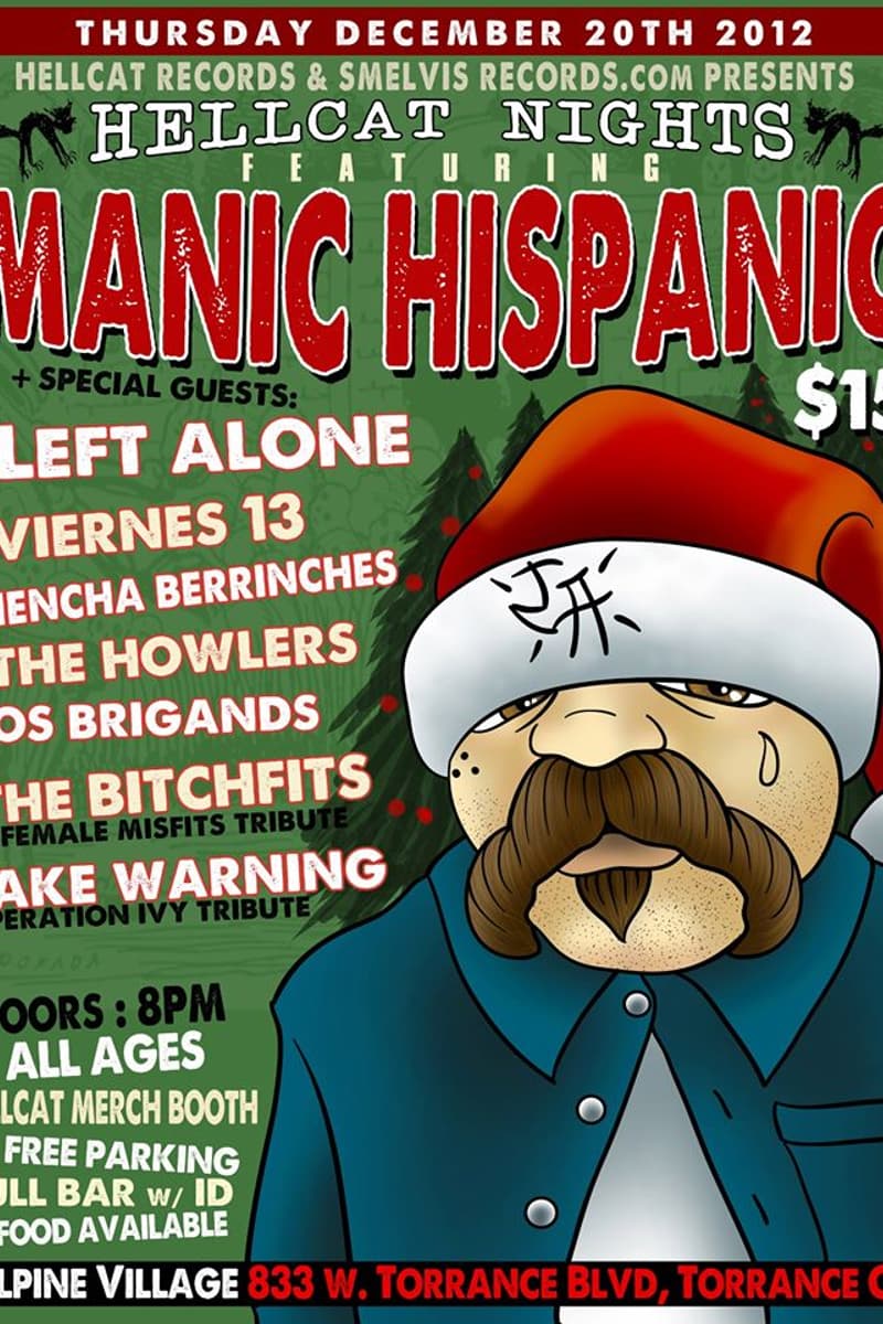 Take Warning, Chencha Berrinches, Los Brigands, The Bitchfits, Viernes 13 - at Alpine Village - Torrance, CA - Dec 20, 2012