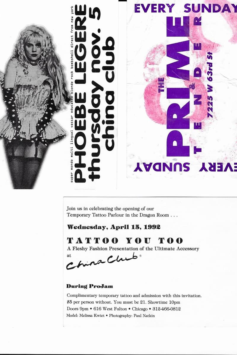 Phoebe Legere - at China Club - Chicago, IL - Nov 5, 1992
