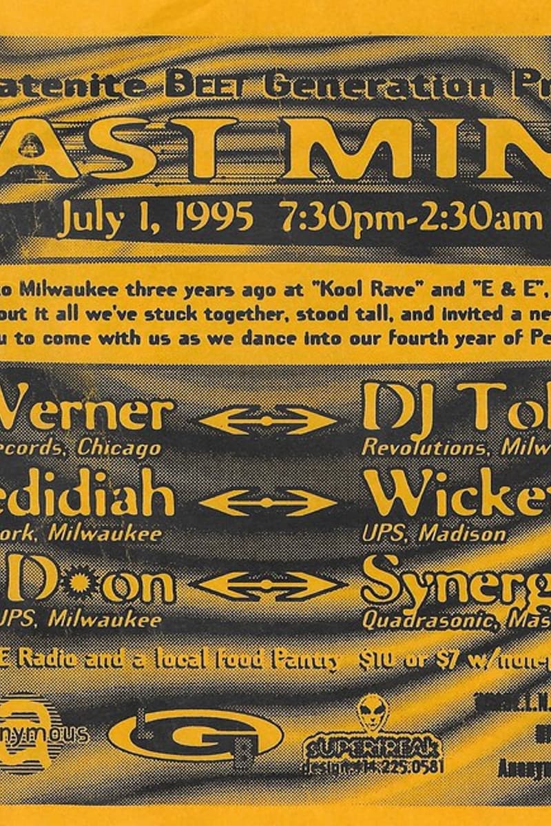 Jedidiah, Synergy, Josh Werner, DJ Toby Tyler, D-on - Milwaukee, WI - Jul 1, 1995