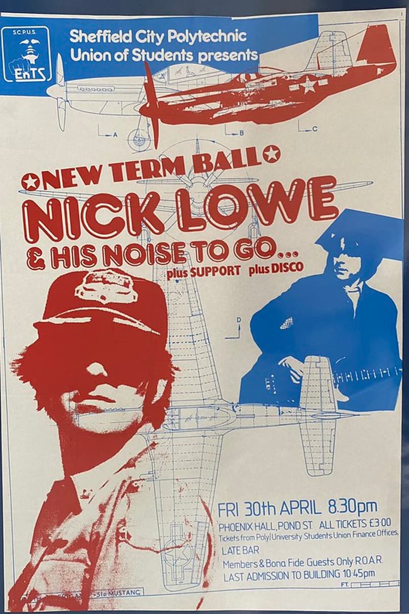 Nick Lowe & His Noise To Go - at Phoenix Hall - Sheffield - Apr 30, 1982