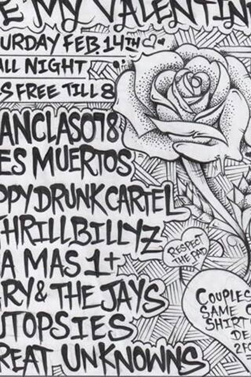 Autopsies, Great Unknowns, Una Mas 1+, Tres Muertos, Mary & The Jays - LA, CA - Feb 14, 2015
