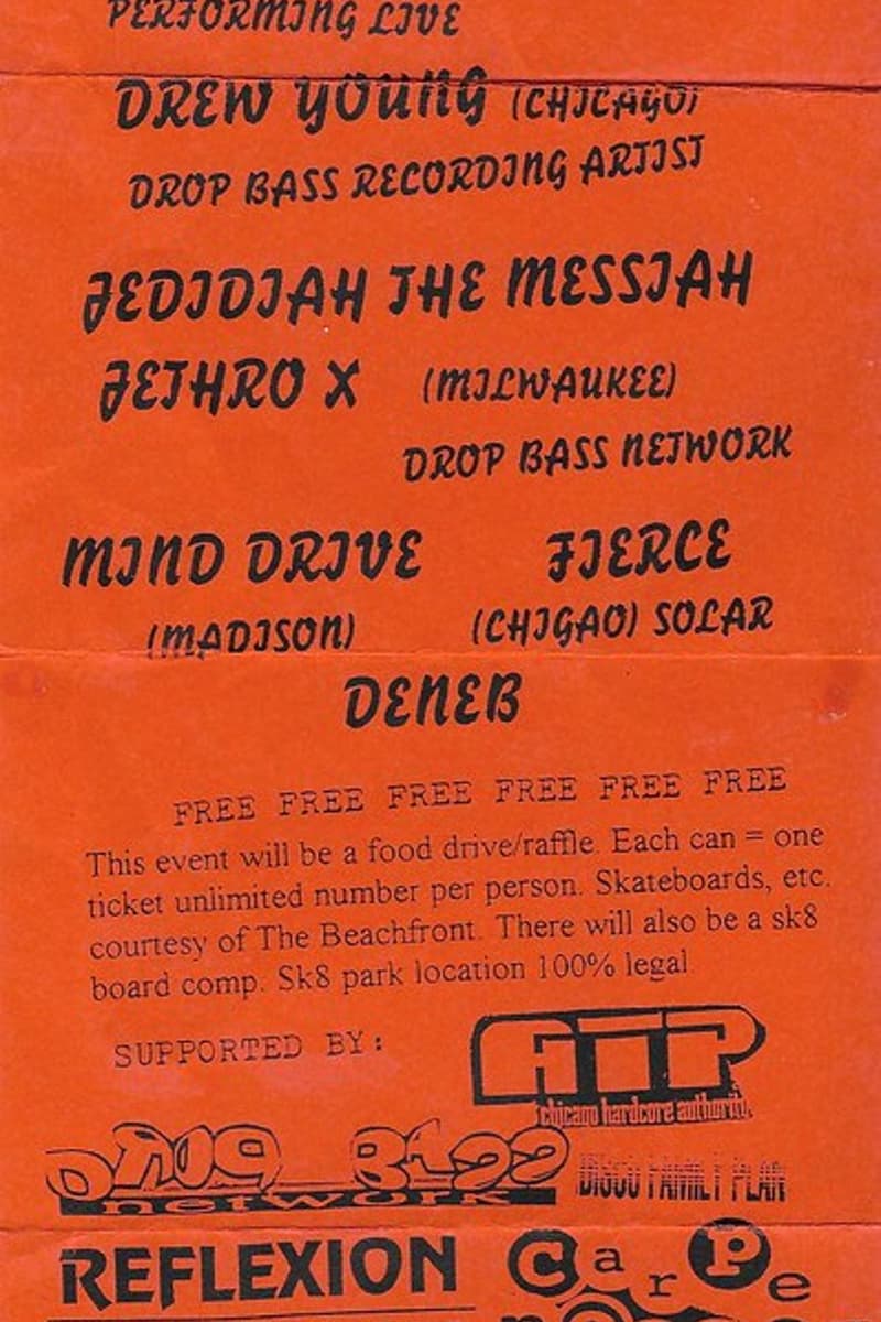 Jedidiah the Messiah, Jethro X, Drew Young, Fierce, Deneb - at Carpe Noctem - Milwaukee, WI - May 20, 1995