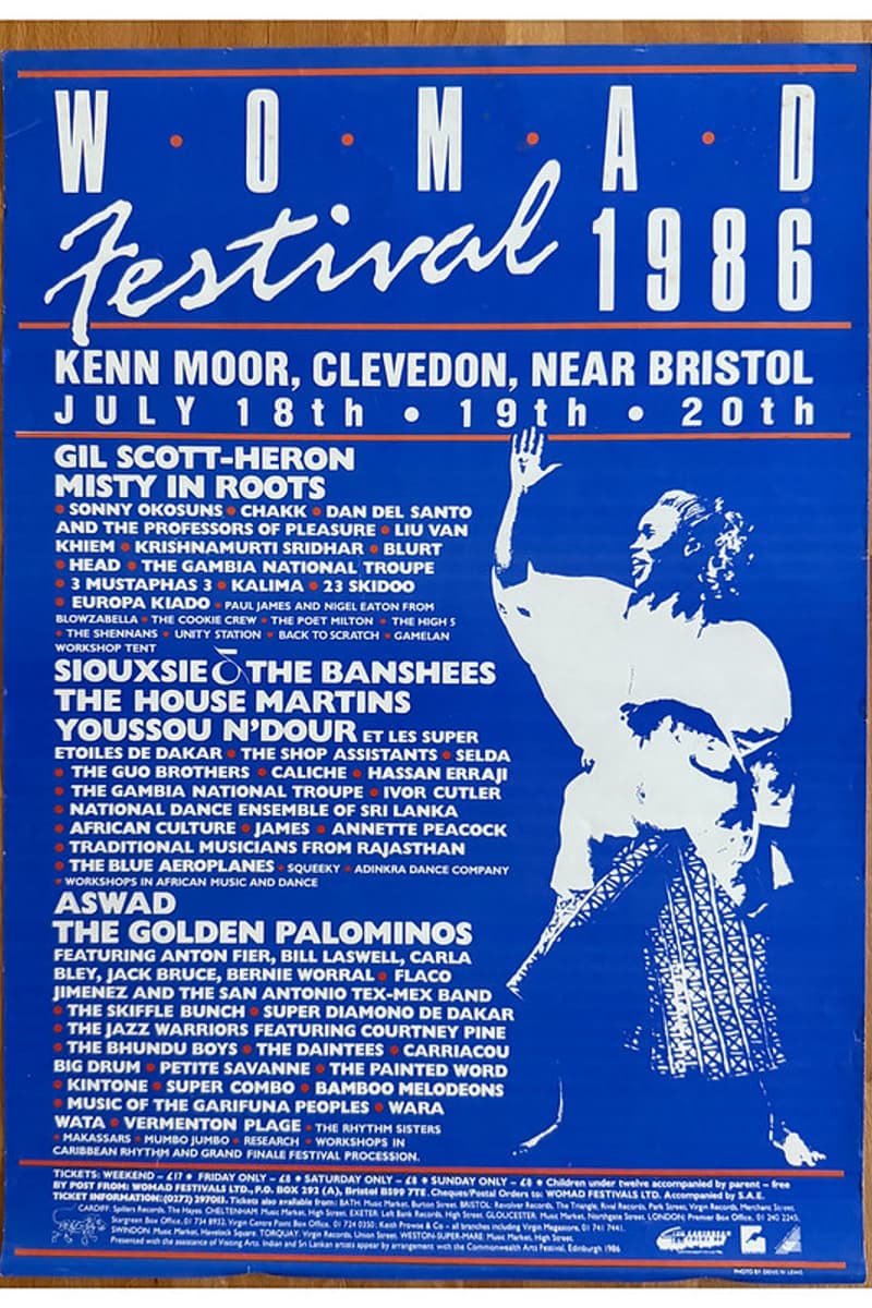 Carla Bley, Aswad, Bernie Worral, Makas Frars, Traditional Musicians from Rajasthan - at Kenn Moor - Clevedon / Bristol - Jul 18, 1986
