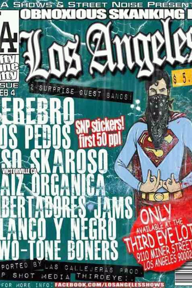 Two-Tone Boners, Serebro, Blanco Y Negro, Oso Skaroso, Surprise Guest Band 1 - at Third Eye Lot - Los Angeles, CA
