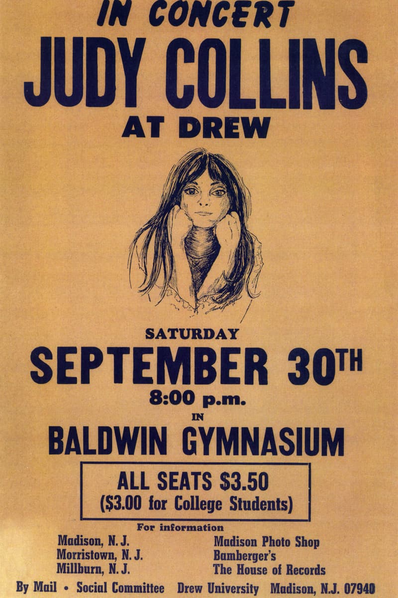 Judy Collins - at Baldwin Gymnasium, Drew University - Madison, NJ