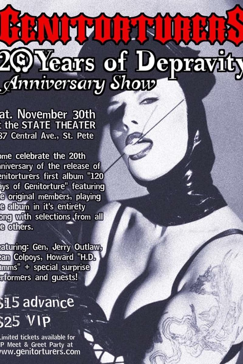 Howard "H.D. Hamms", Jerry Outlaw, Gen, Genitorturers, Sean Colpoys - at State Theater - St. Pete, FL - Nov 30, 2013