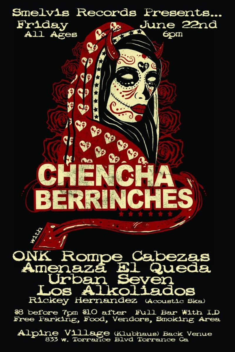 Chencha Berrinches, Amenaza El Queda, Urban Seven, Los Alkoliados, Rickey Hernandez - at Alpine Village (Klubhaus) Back Venue - Torrance, CA - Jun 22, 2012