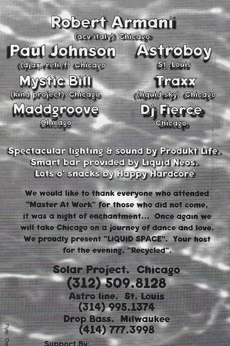 DJ Fierce, AstroBoy, TRAXX, Paul Johnson, Maddgroove - Chicago, IL - Jun 17, 1995