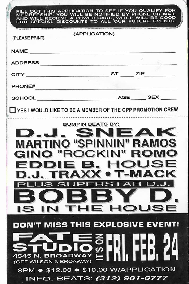 Martino 'Spinnin' Ramos, D.J. Traxx, Bobby D., D.J. Sneak, T-Mack - at Fate Studio - Chicago, IL