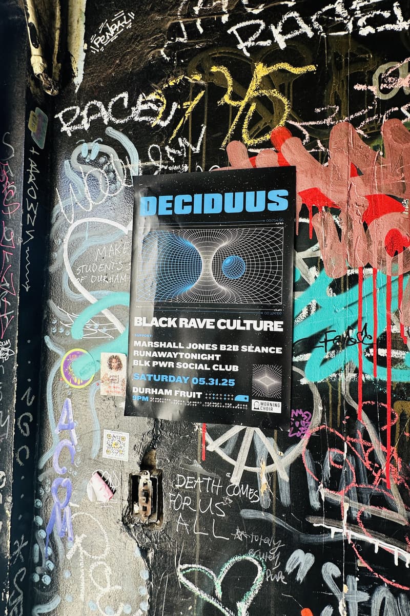 Marshall Jones B2B Séance, Runawaytonight, Black Rave Culture, BLK PWR Social Club, Deciduus - at Durham Fruit - Durham - May 31, 2025
