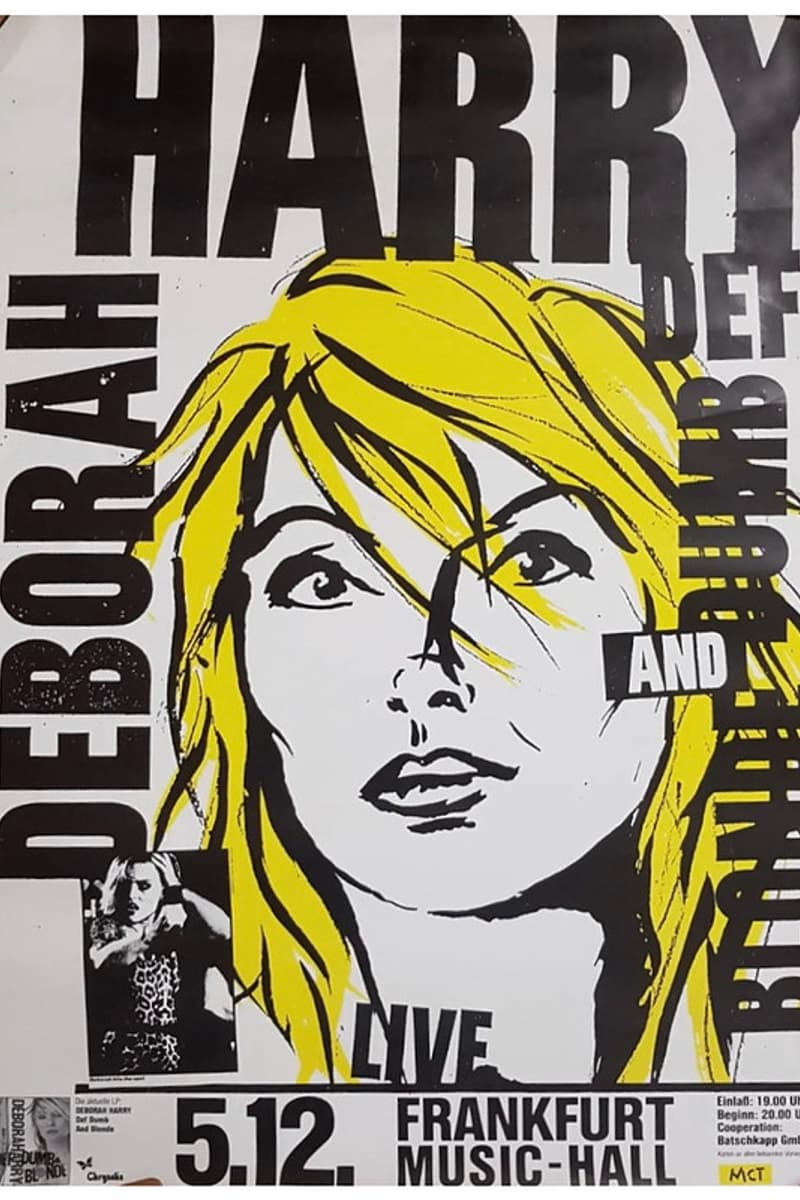Deborah Harry, Blondie - at Frankfurt Music-Hall - Frankfurt - Dec 5, 1989