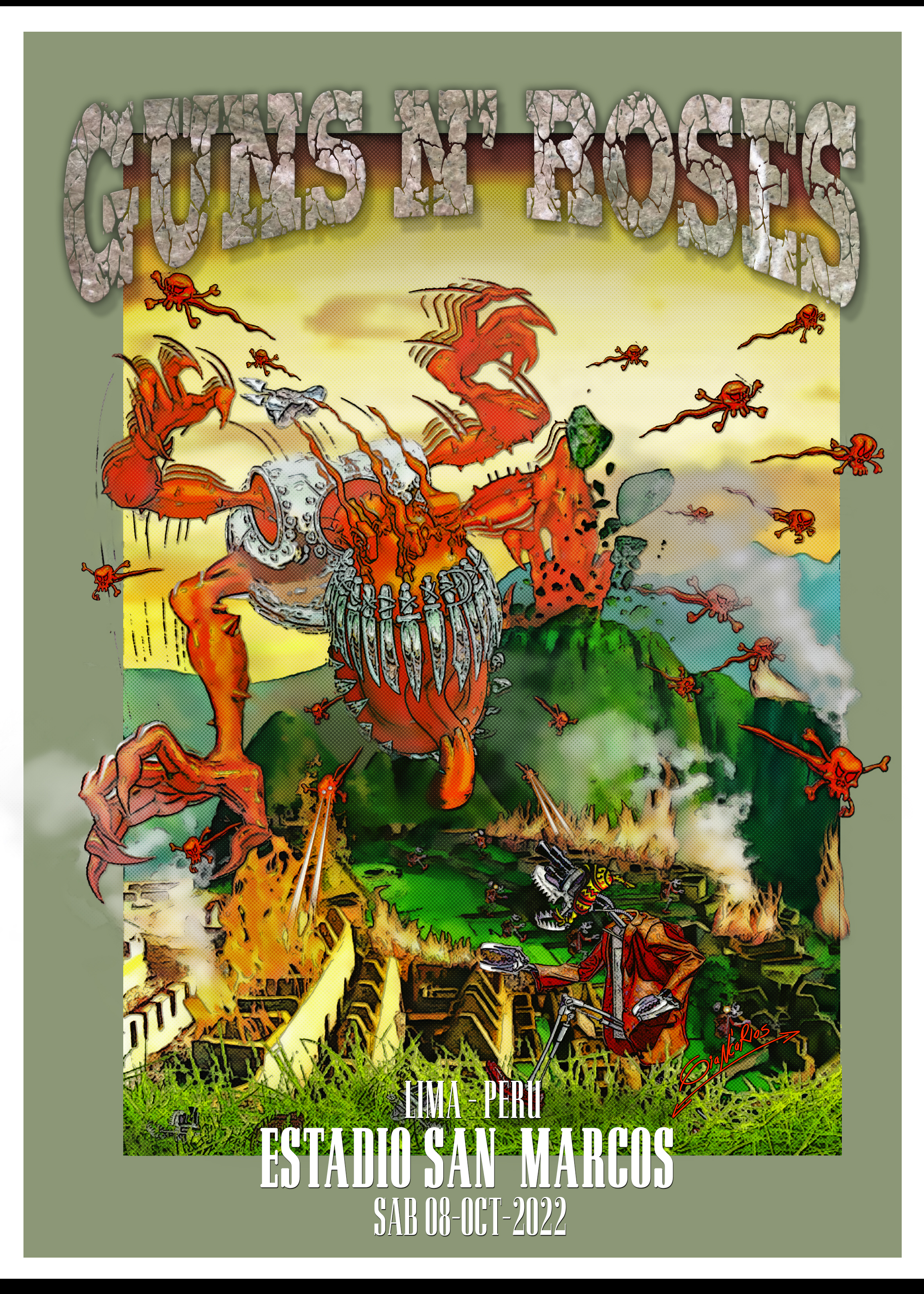 Guns N' Roses - at Estadio San Marcos - Lima, Peru - Oct 8, 2022
