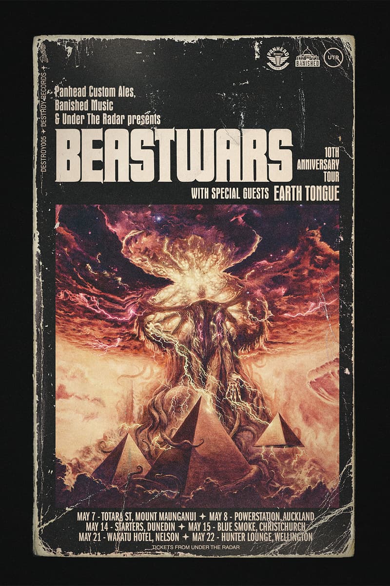 Earth Tongue, Beastwars - at Multiple venues (tour) - Multiple cities (New Zealand tour)