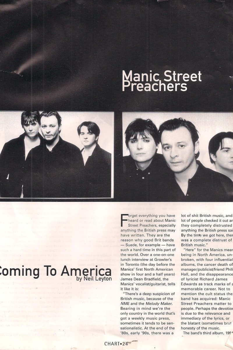 Manic Street Preachers - at Growler's - Toronto