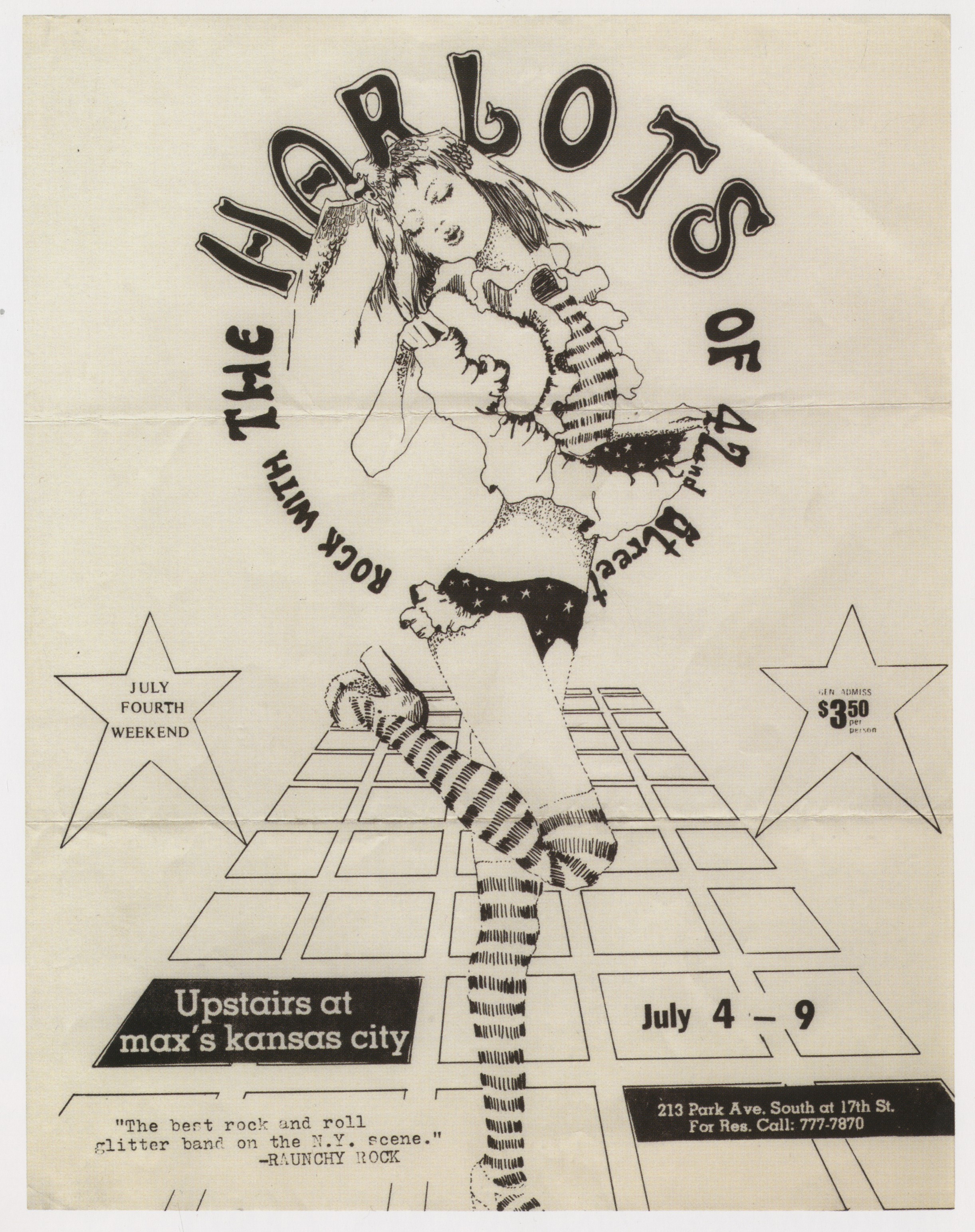 The Harlots of 42nd Street - at Max's Kansas City (Upstairs) - New York, NY