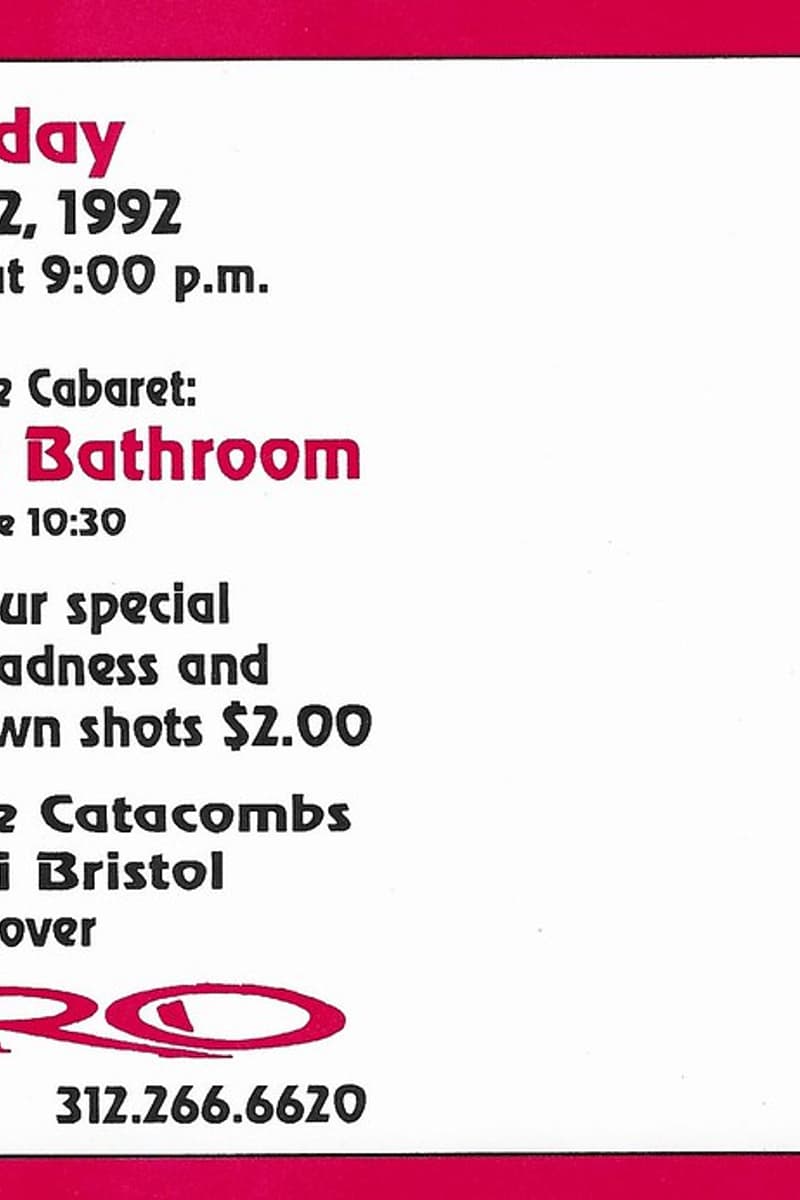 Teri Bristol, Boys in the Bathroom - at Cairo - Chicago, IL - Aug 2, 1992