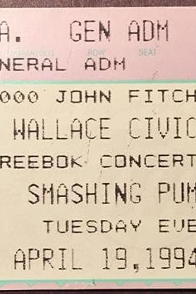 Smashing Pumpkins - at Wallace Civic Center - Apr 19, 1994