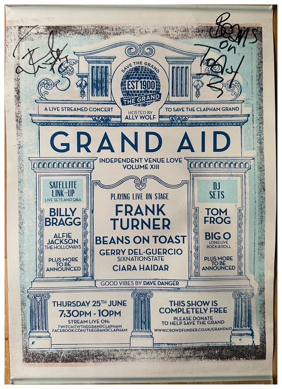 Frank Turner, Gerry Del-Guercio, Billy Bragg, Big O, Sixnationstate - at The Clapham Grand - Clapham / London - Jun 25, 2020