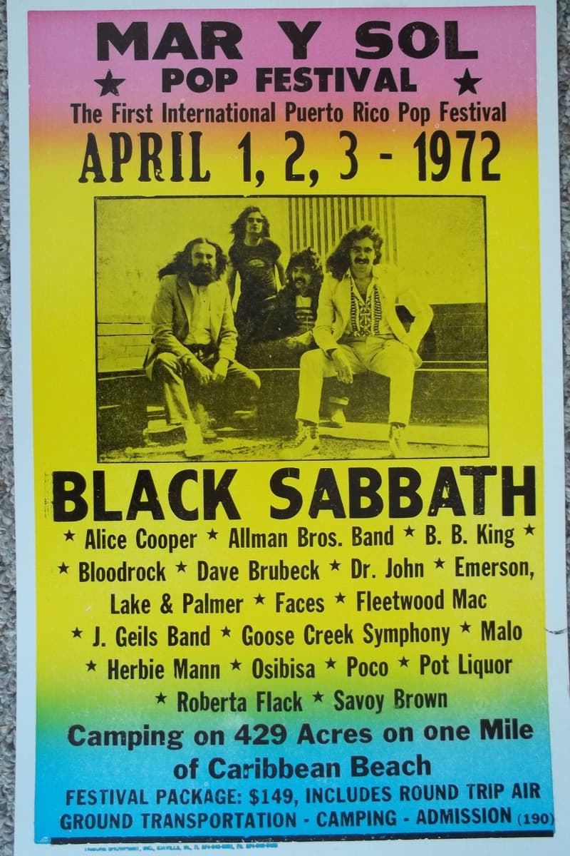 Savoy Brown, Herbie Mann, Faces, Malo, Dr. John - Puerto Rico, PR - Apr 1, 1972