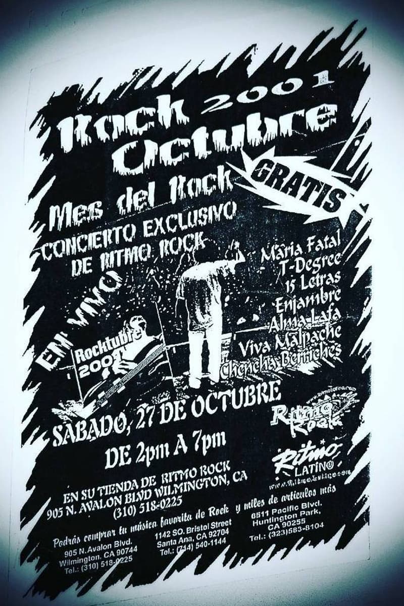 Alma Lafa, Chencha Berrinches, Maria Fatal, 15 Letras, T-Degree - at Ritmo Rock - Wilmington, CA - Oct 27, 2001