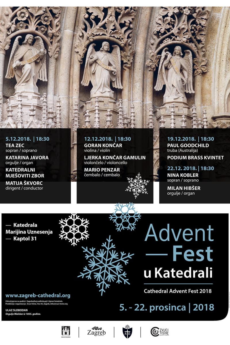 Paul Goodchild, Tea Zec, Katedralni Mješoviti Zbor, Nina Kobler, Matija Škvorc - at Katedrala Marijina Uznesenja (Cathedral of the Assumption of Mary) - Zagreb - Dec 5, 2018