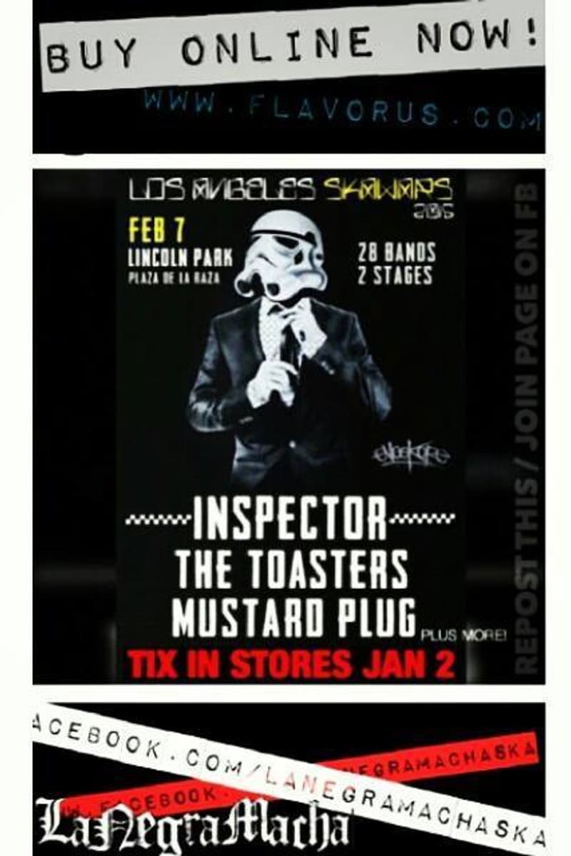 The Toasters, Inspector, Mustard Plug - at Lincoln Park - Plaza De La Raza - Los Angeles, CA - Feb 7, 2015