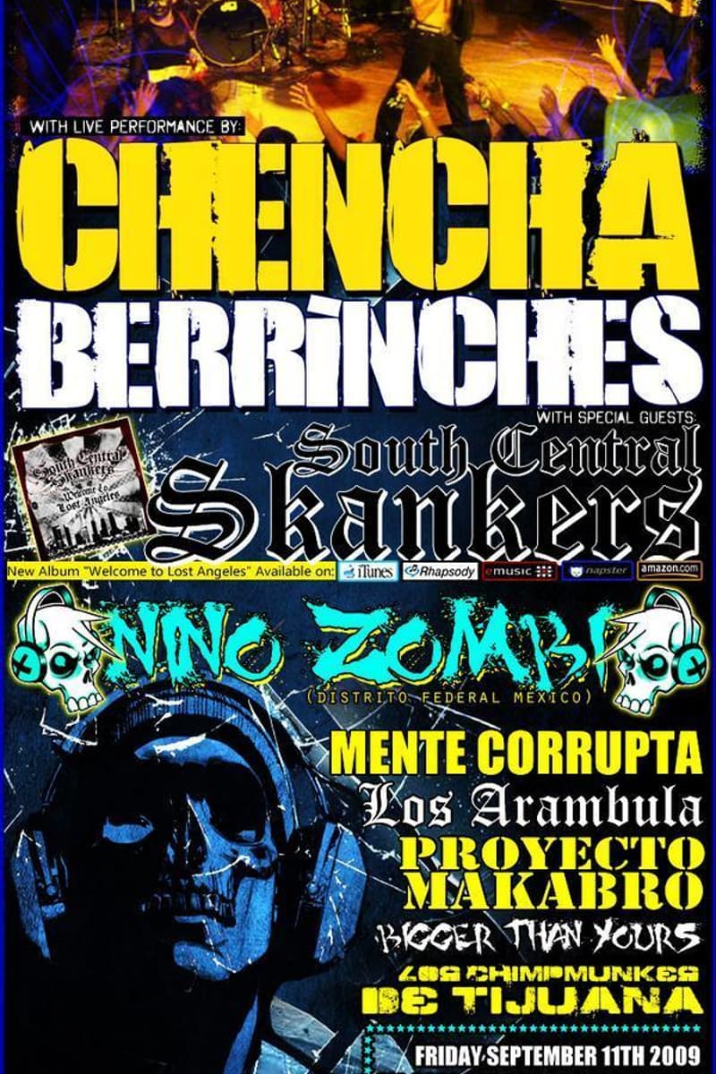 Chencha Berrinches, Los Arambula, Bigger Than Yours, Mente Corrupta, South Central Skankers - at The Golden Hall - East Los Angeles, CA - Sep 11, 2009