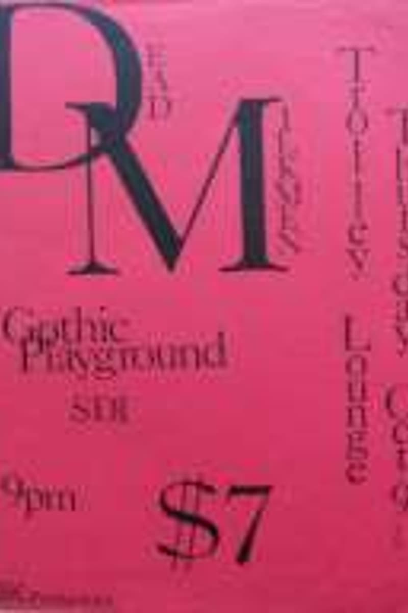 Dead Mens, Gothic Playground, SDR - at Trolley Loft - Oct 9, 1993