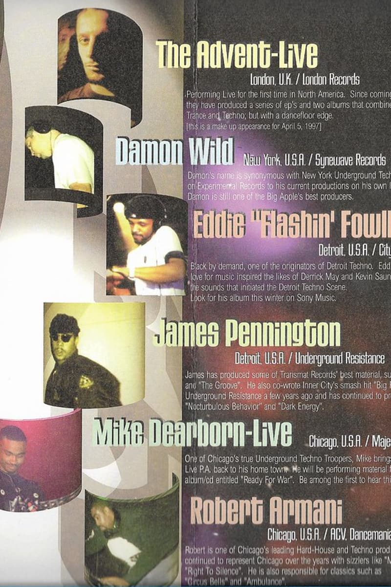 Damon Wild, Eddie 'Flashin' Fowlkes, The Advent-Live, James Pennington, Mike Dearborn-Live - at Black Out - Chicago, IL - Apr 5, 1997