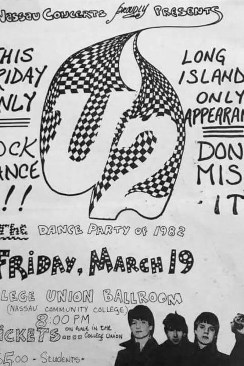 U2 - at College Union Ballroom, Nassau Community College - Garden City, NY - Mar 19, 1982