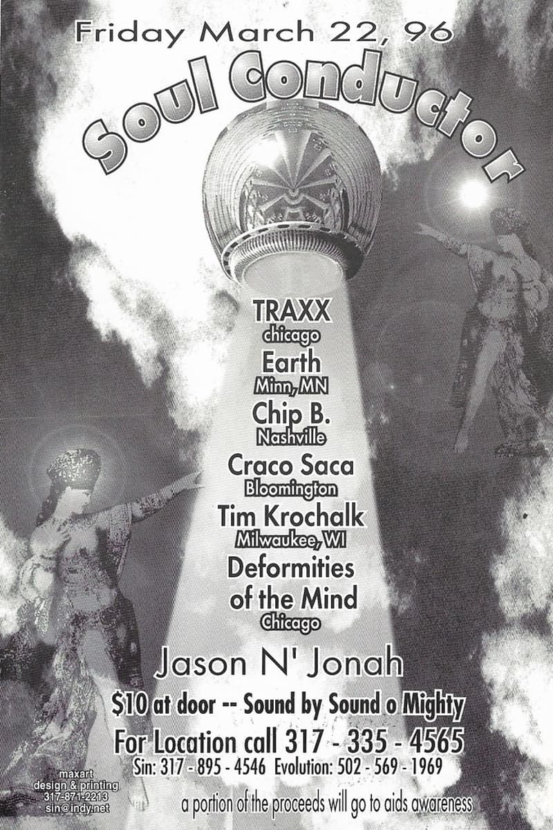 Craco Saca, TRAXX, Chip B., Tim Krochalk, Earth - Indianapolis, IN - Mar 22, 1996