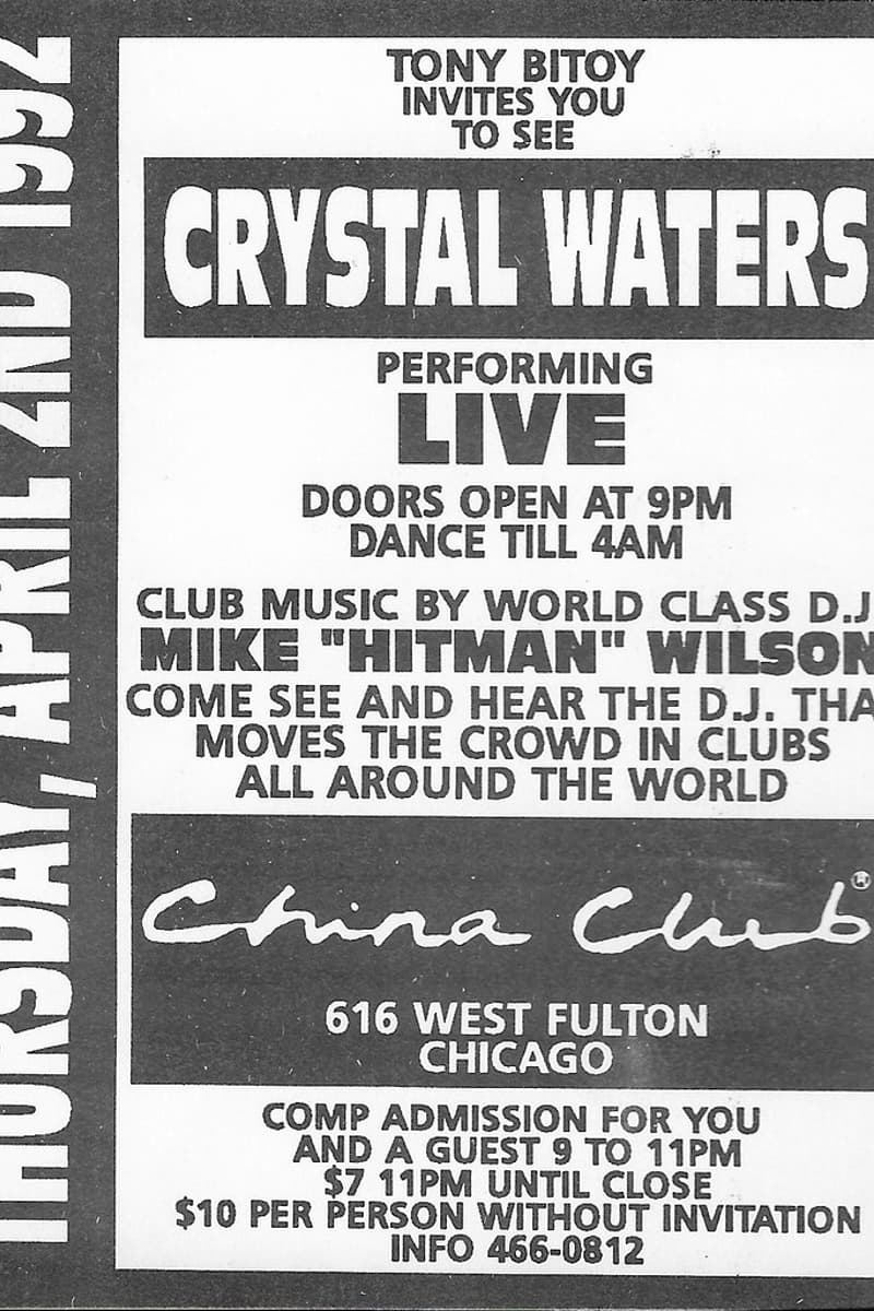 Crystal Waters, Mike 'Hitman' Wilson - at China Club - Chicago, IL - Apr 2, 1992