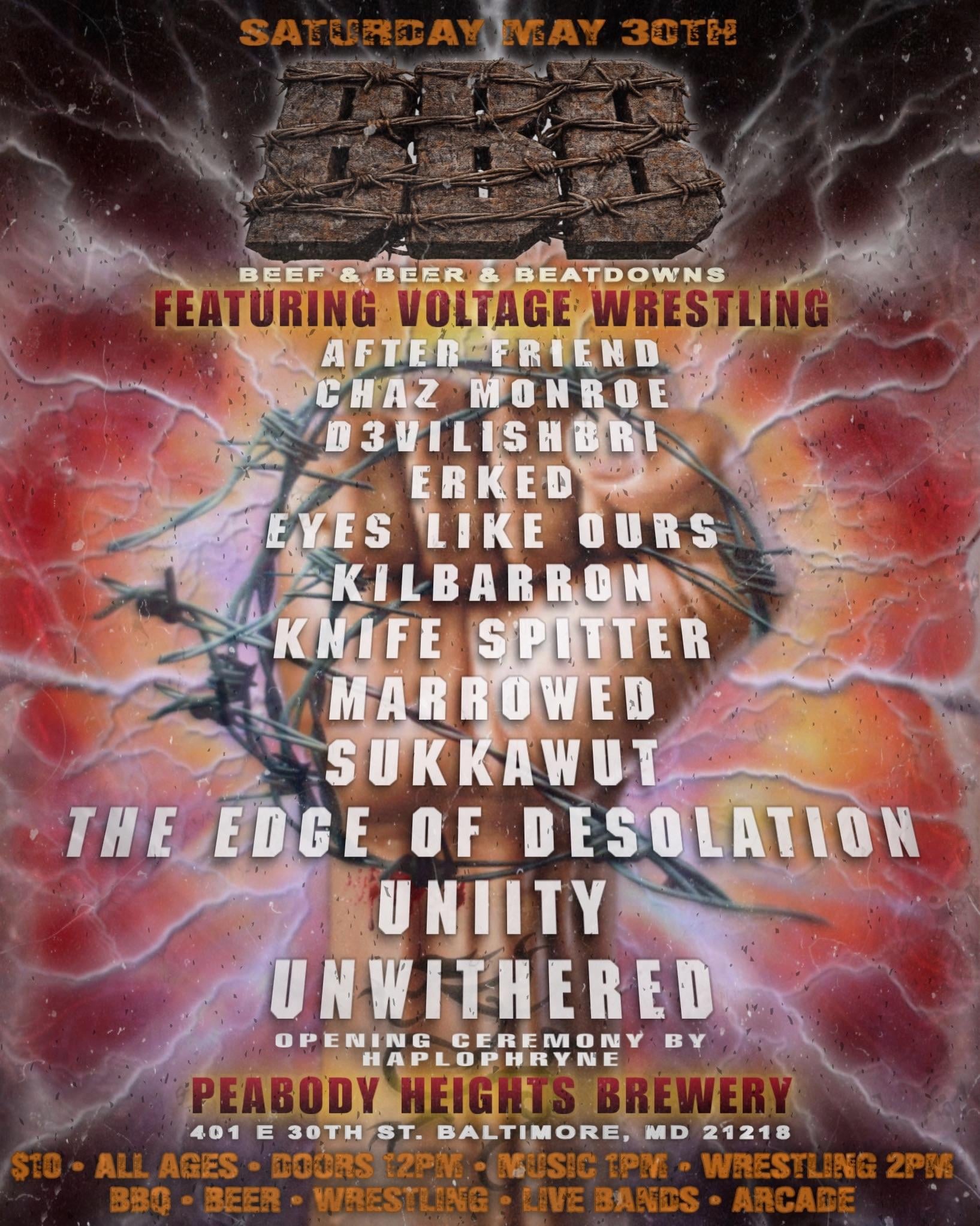 D3vilishBri, Eyes Like Ours, Marrowed, After Friend, Erked - at Peabody Heights Brewery - Baltimore, MD - May 30, 2020