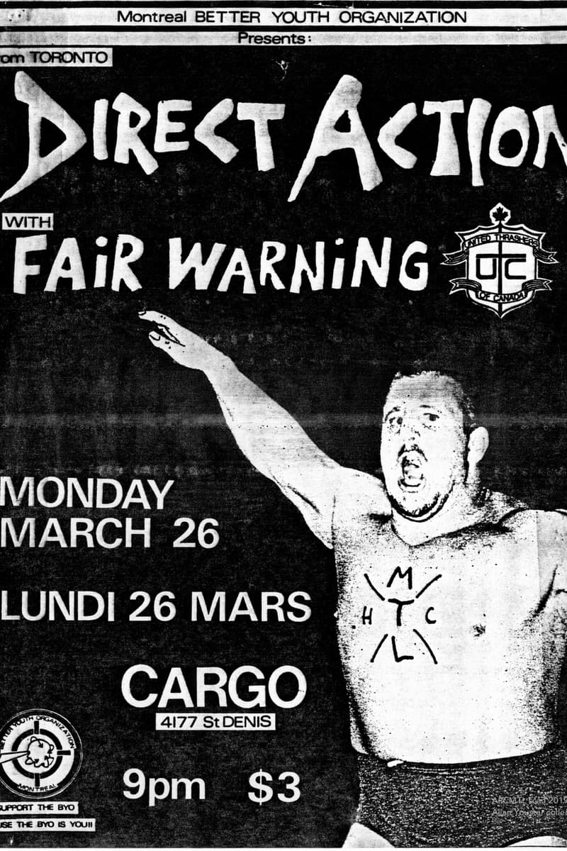Fair Warning, Direct Action - at Cargo - Montreal, QC
