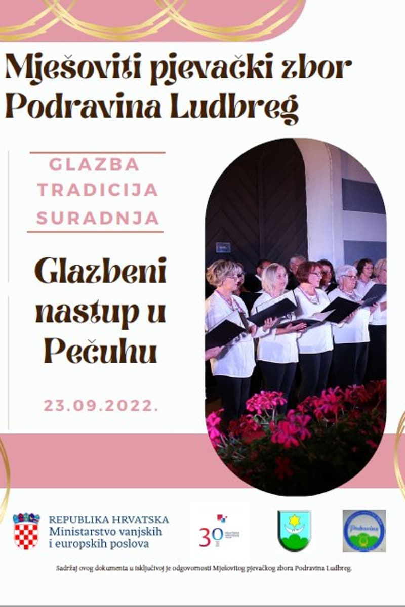 Mješoviti pjevački zbor Podravina Ludbreg - Pécs (Pečuh) - Sep 23, 2022