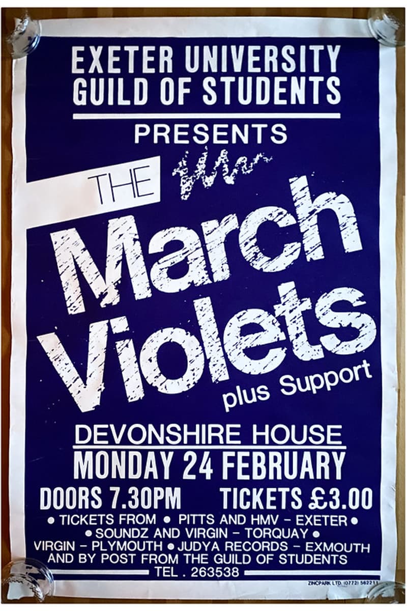 The March Violets - at Devonshire House - Exeter - Feb 24, 1986