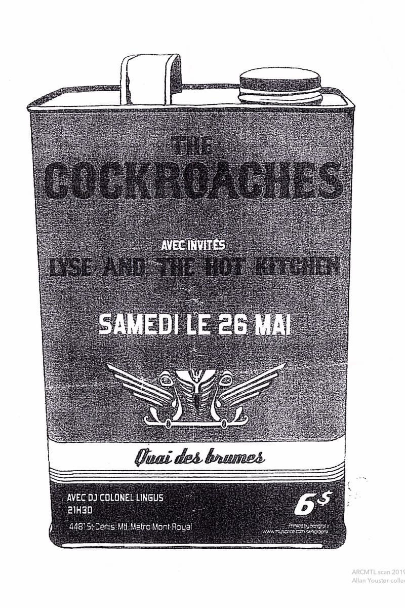 Lyse and the Hot Kitchen, The Cockroaches, DJ Colonel Lingus - at Quai des brumes - Montreal